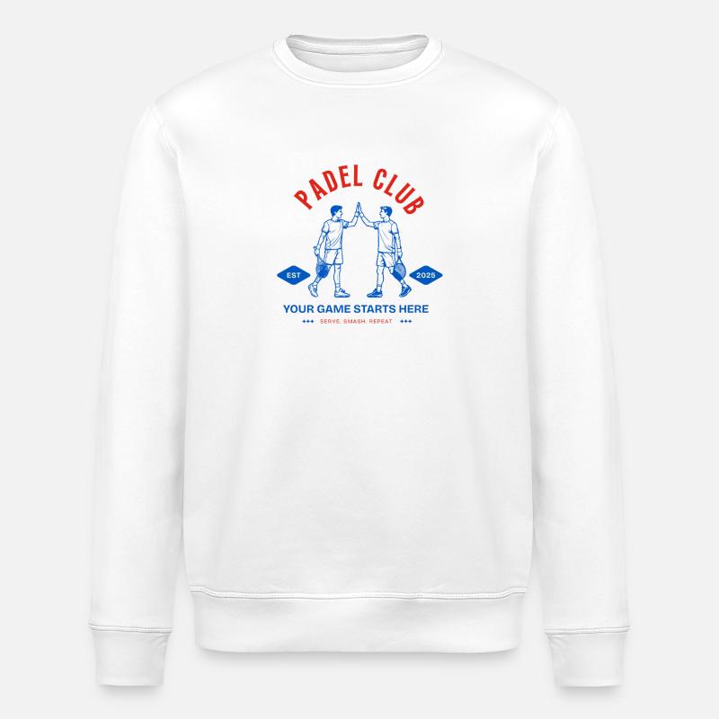 Padel Club  Logo - Stanley/Stella Unisex Bio-Sweatshirt ROLLER - Weiß