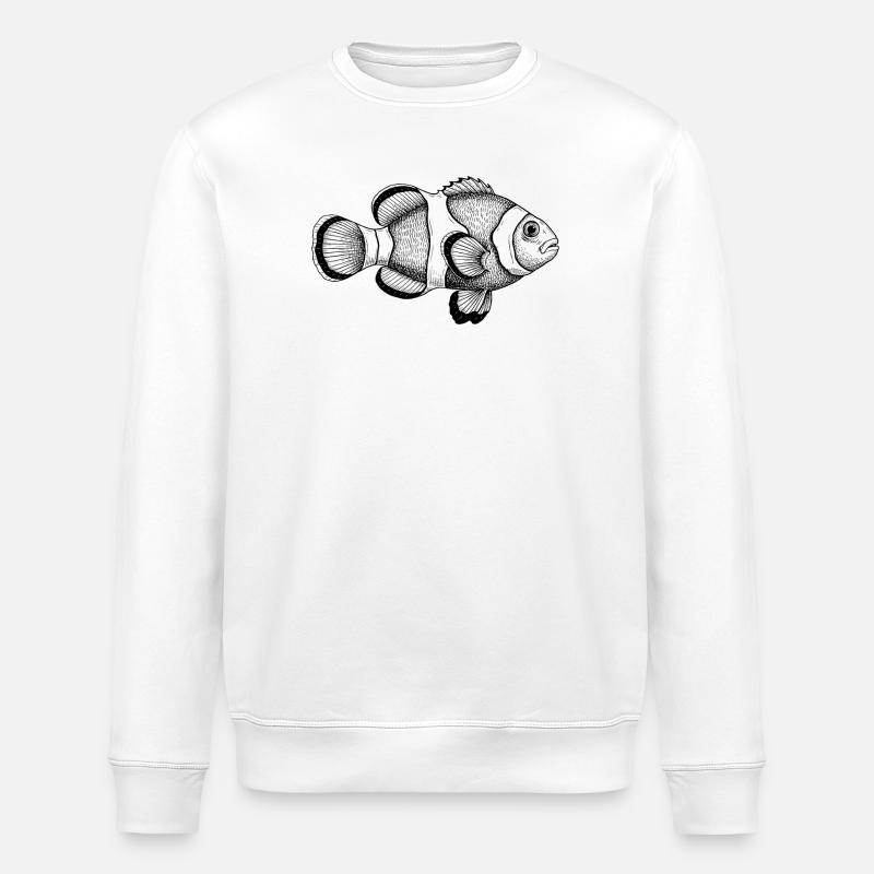 Clownfisch - Stanley/Stella Unisex Bio-Sweatshirt ROLLER - Weiß