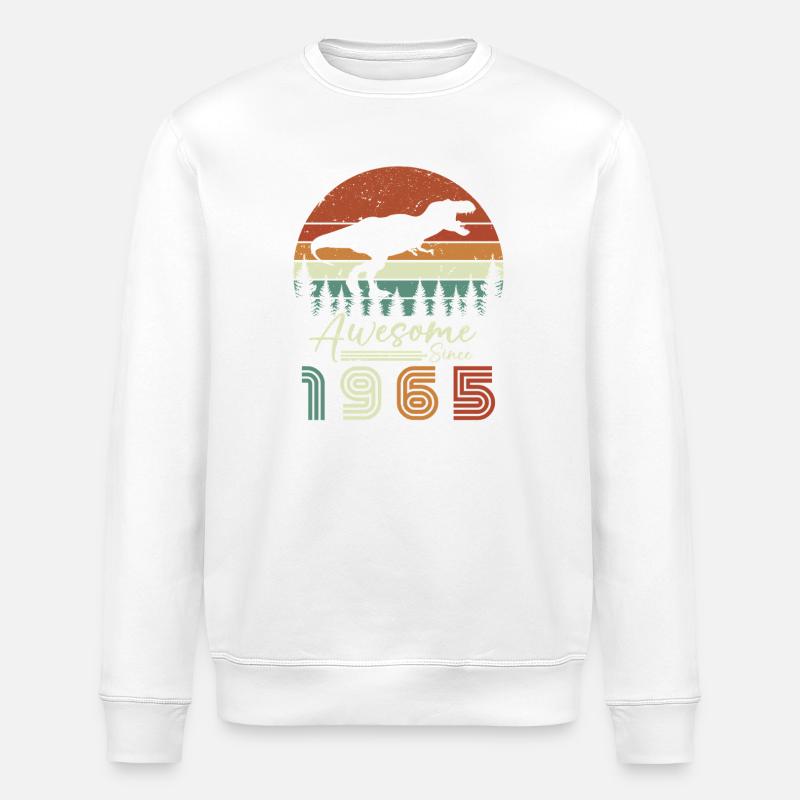 awsome_since_dinaseur_1965 - Sweat bio ROLLER Stanley/Stella Unisexe - blanc