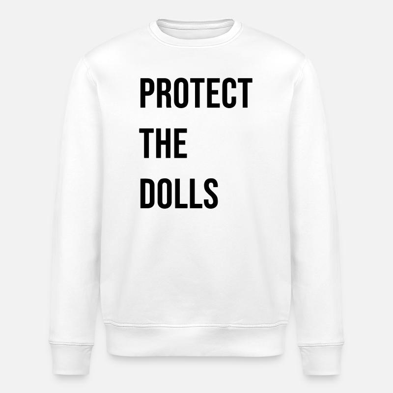Protect_the_Dolls_- - Stanley/Stella Unisex Bio-Sweatshirt ROLLER - Weiß