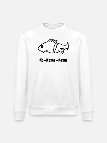 Fish without a name - Stanley/Stella ROLLER Unisex Organic Sweatshirt - white