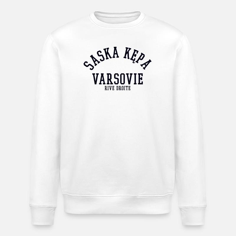 Saska Kepa Varsovie - Sweat bio ROLLER Stanley/Stella Unisexe - blanc