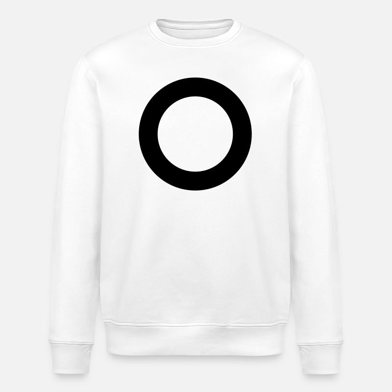 Circular ring - Stanley/Stella ROLLER Unisex Organic Sweatshirt - white