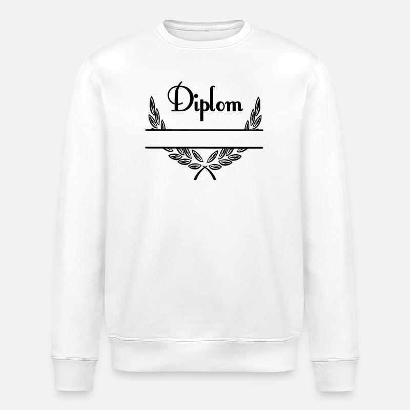 Diplom – Namespace - Stanley/Stella ROLLER Unisex Organic Sweatshirt - white