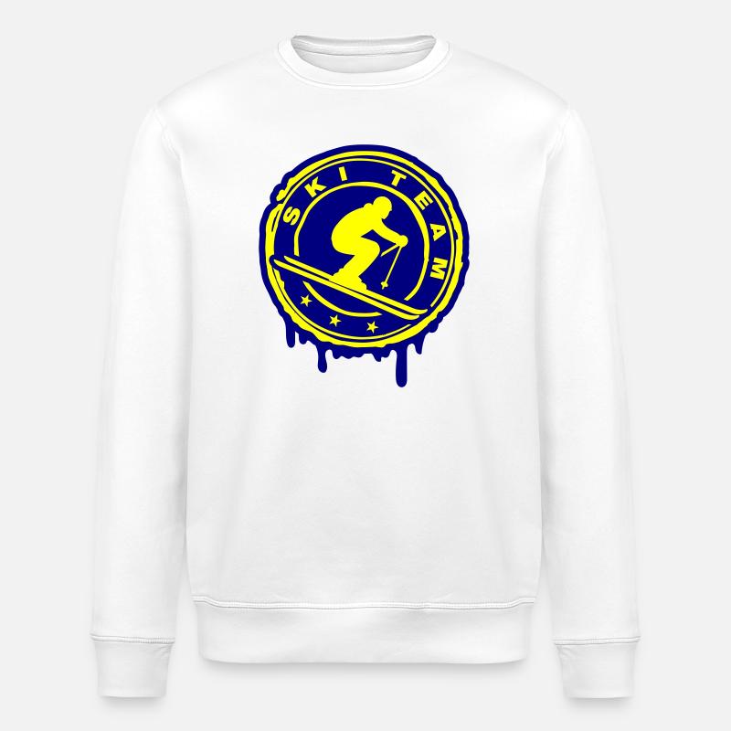 Équipe de ski - Sweat bio ROLLER Stanley/Stella Unisexe - blanc