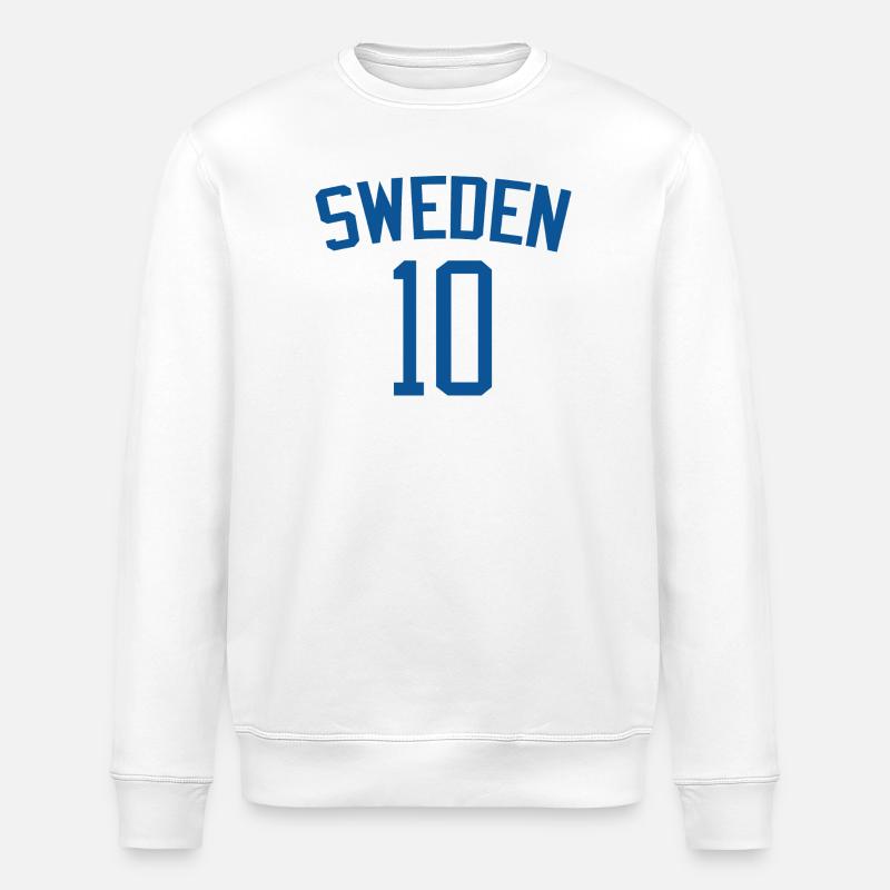 Suède 10 – Design sportif - Sweat bio ROLLER Stanley/Stella Unisexe - blanc