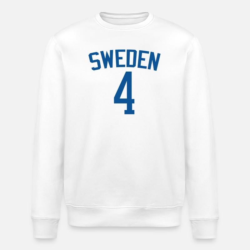 Suède 4 – Design sportif - Sweat bio ROLLER Stanley/Stella Unisexe - blanc