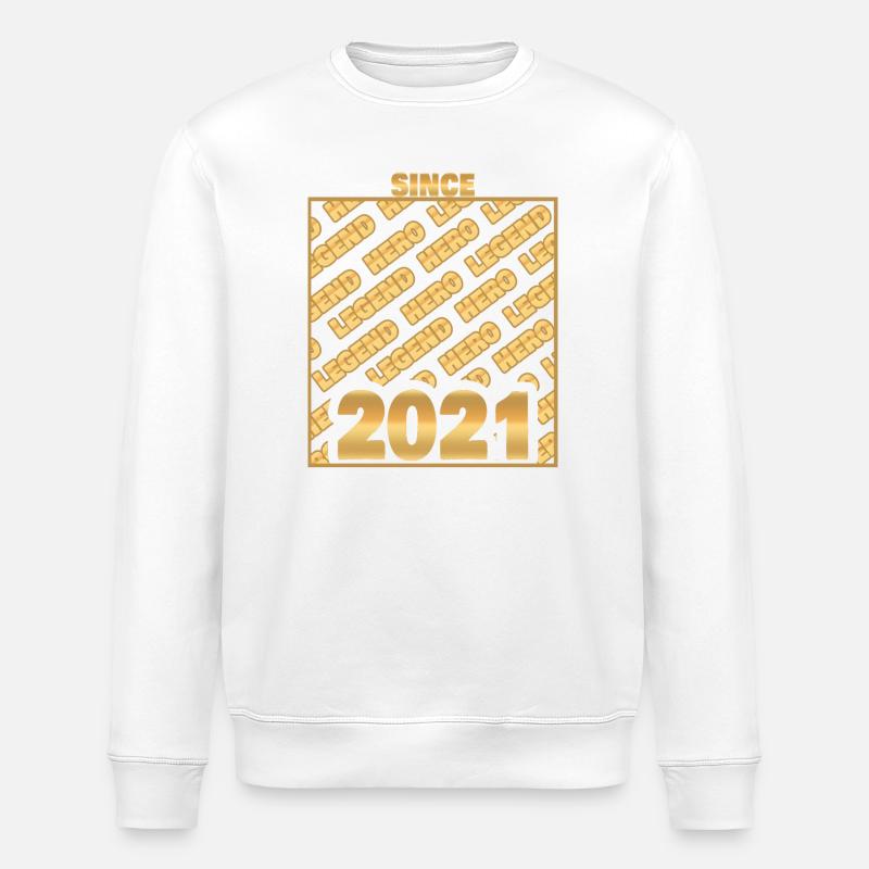 2021 - Stanley/Stella ROLLER Unisex Organic Sweatshirt - white