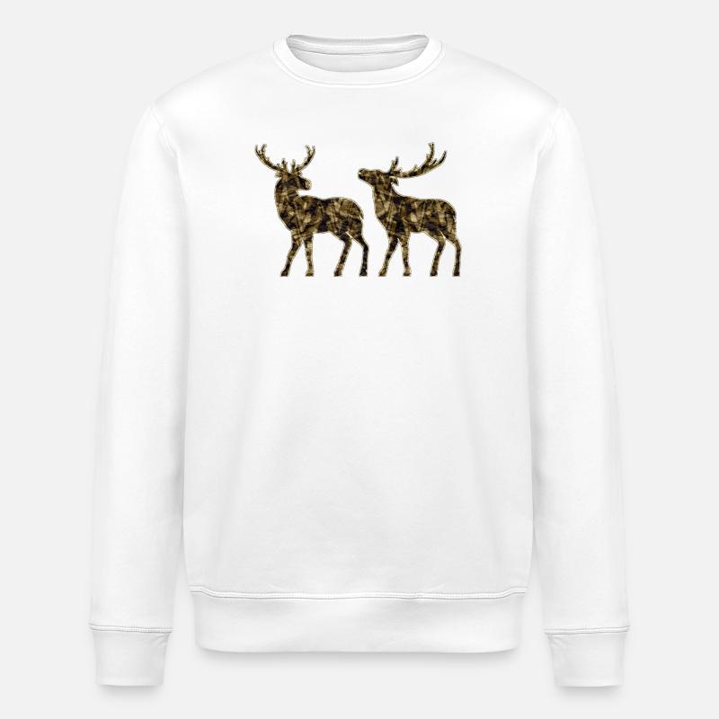 Hirsch - Stanley/Stella Unisex Bio-Sweatshirt ROLLER - Weiß