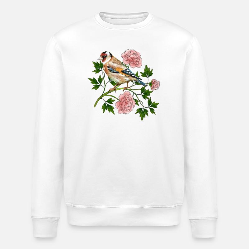 Bunter Vogel - Stanley/Stella Unisex Bio-Sweatshirt ROLLER - Weiß