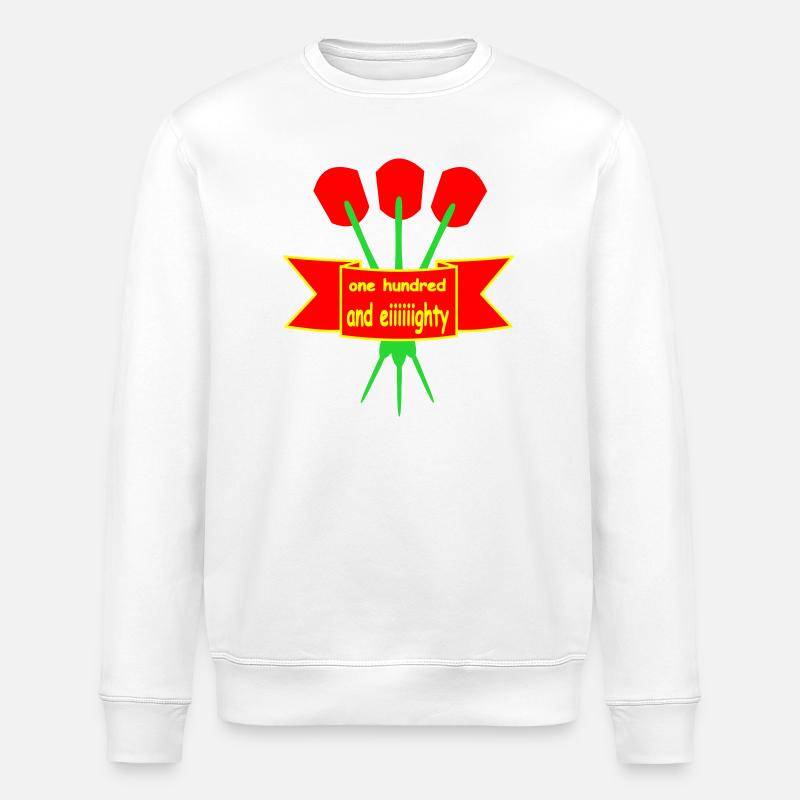 Darts Pfeile - Stanley/Stella Unisex Bio-Sweatshirt ROLLER - Weiß