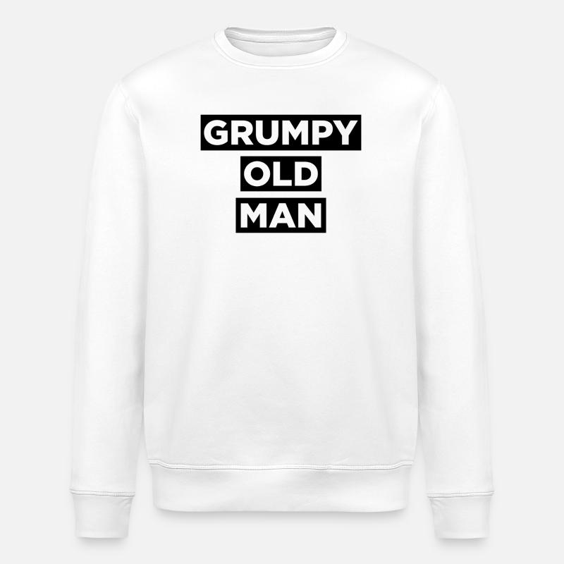 MÜRRISCHER ALTER MANN - Stanley/Stella Unisex Bio-Sweatshirt ROLLER - Weiß