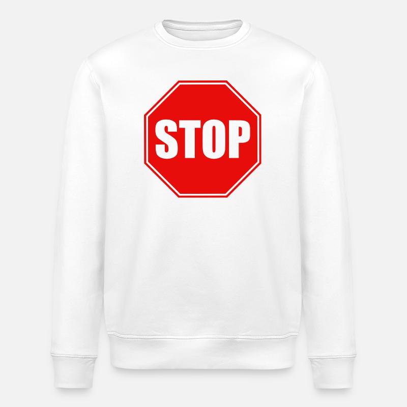 Stop  - Sweat bio ROLLER Stanley/Stella Unisexe - blanc