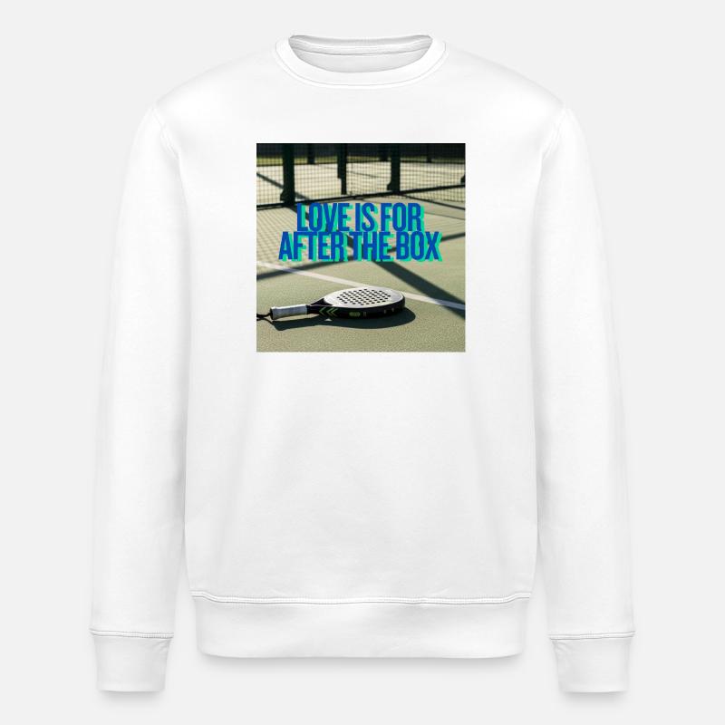 Love After the Box - Padel - Stanley/Stella Unisex Bio-Sweatshirt ROLLER - Weiß