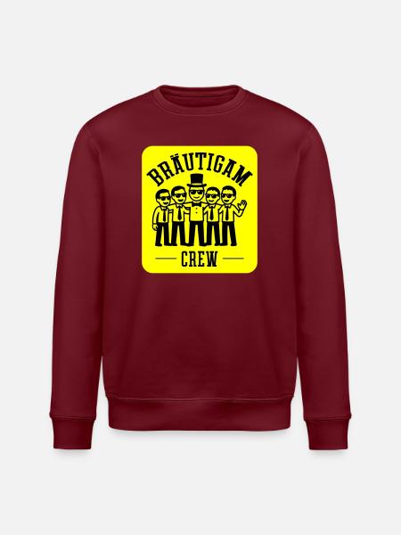 Groom Crew Bachelor Party - Stanley/Stella ROLLER Unisex Organic Sweatshirt - white