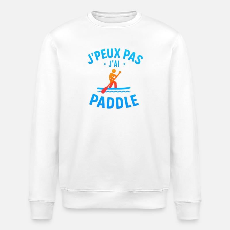 J'peux pas j'ai paddle - Sweat bio ROLLER Stanley/Stella Unisexe - blanc