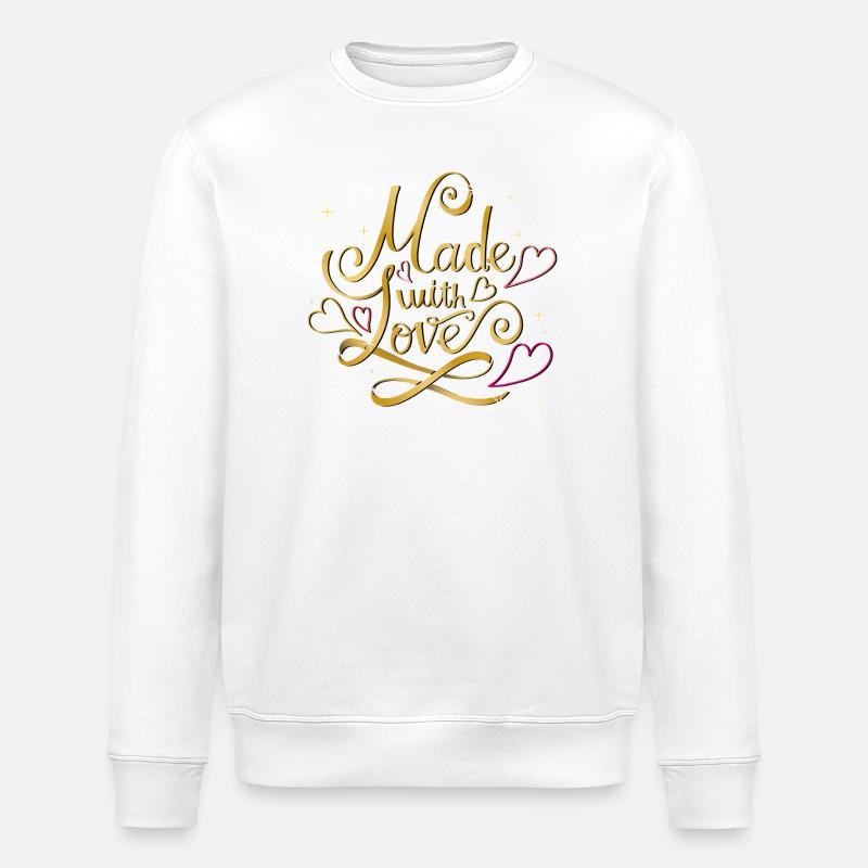 Fait avec amour - Sweat bio ROLLER Stanley/Stella Unisexe - blanc