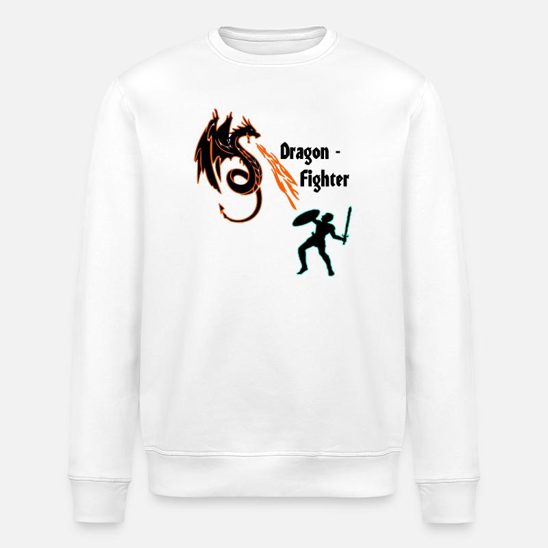 Drachenkaempfer - Stanley/Stella Unisex Bio-Sweatshirt ROLLER - Weiß