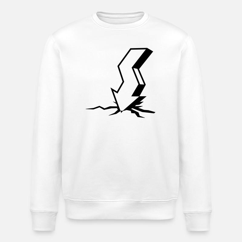 Börsenkrach - Stanley/Stella Unisex Bio-Sweatshirt ROLLER - Weiß