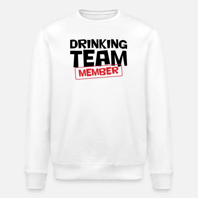 Drinking Team Member / Alcool - Sweat bio ROLLER Stanley/Stella Unisexe - blanc