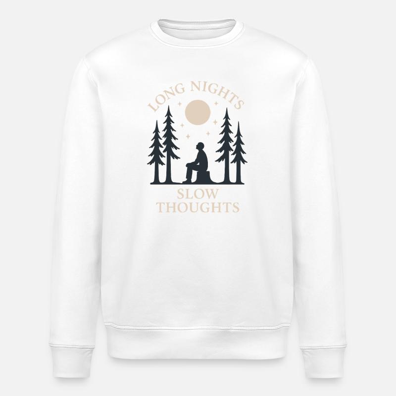 Forest Walk Overthinker Mental Reset - Stanley/Stella ROLLER Unisex Organic Sweatshirt - white