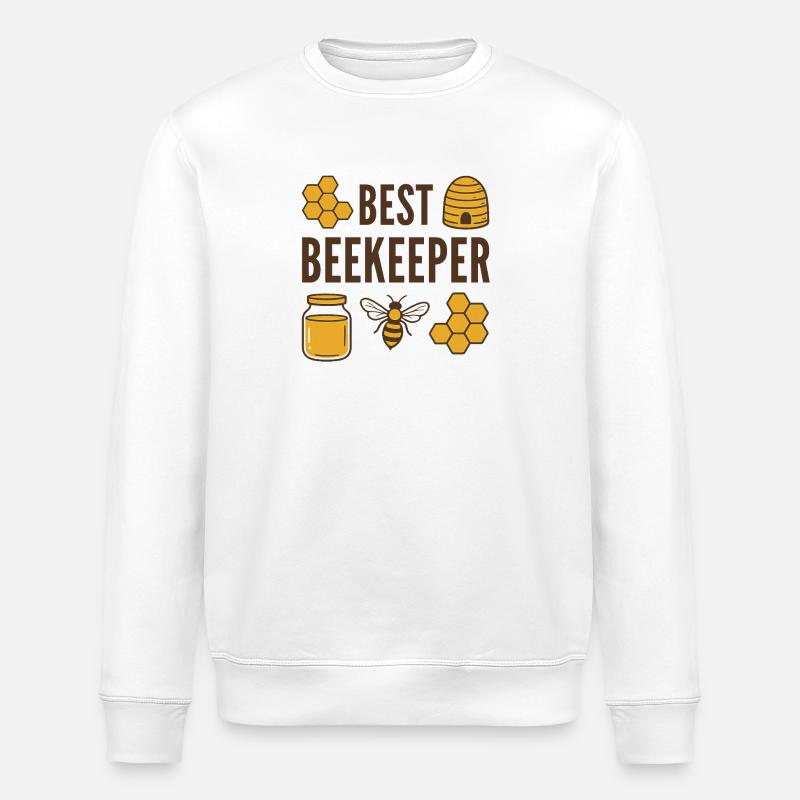 Bester Imker - Stanley/Stella Unisex Bio-Sweatshirt ROLLER - Weiß