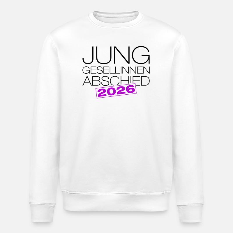Junggesellenabschied 2026 Jga - Stanley/Stella Unisex Bio-Sweatshirt ROLLER - Weiß