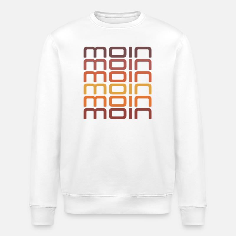 Coucher de soleil lunaire - Sweat bio ROLLER Stanley/Stella Unisexe - blanc