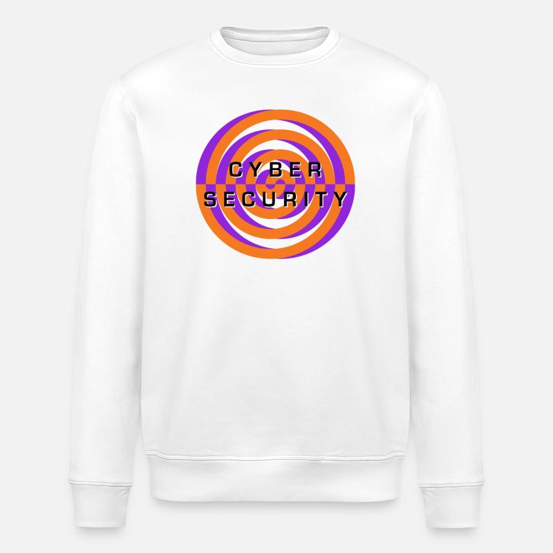 Cyber Security Spiral Emblem - Stanley/Stella Unisex Bio-Sweatshirt ROLLER - Weiß