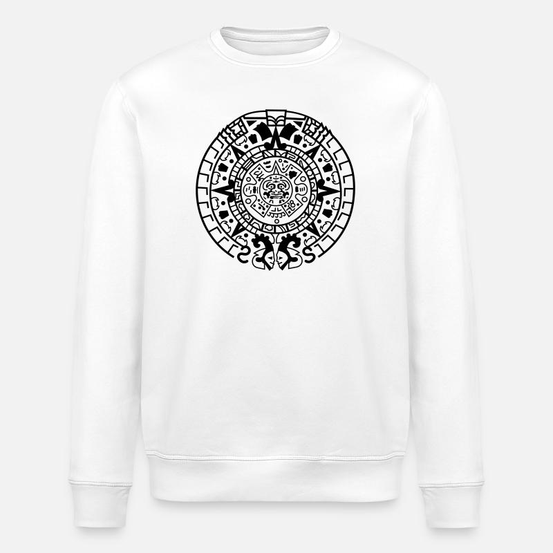 Calendrier maya - Sweat bio ROLLER Stanley/Stella Unisexe - blanc