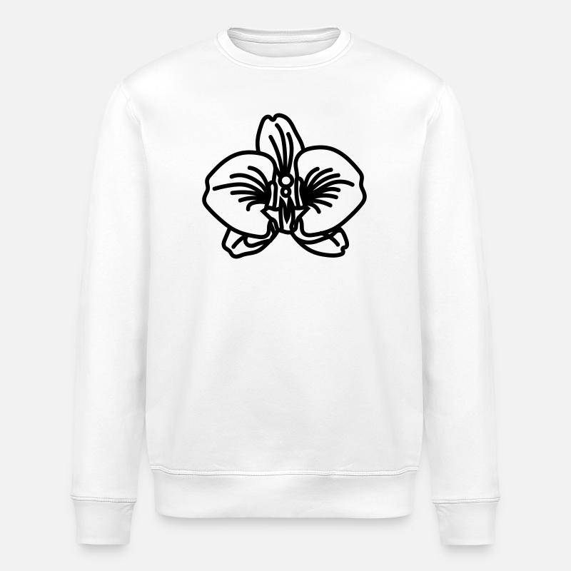 Orchidee - Stanley/Stella Unisex Bio-Sweatshirt ROLLER - Weiß