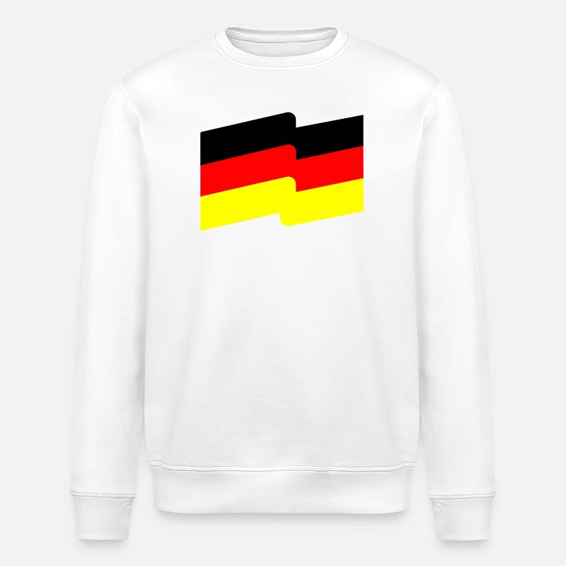 Drapeau - Sweat bio ROLLER Stanley/Stella Unisexe - blanc