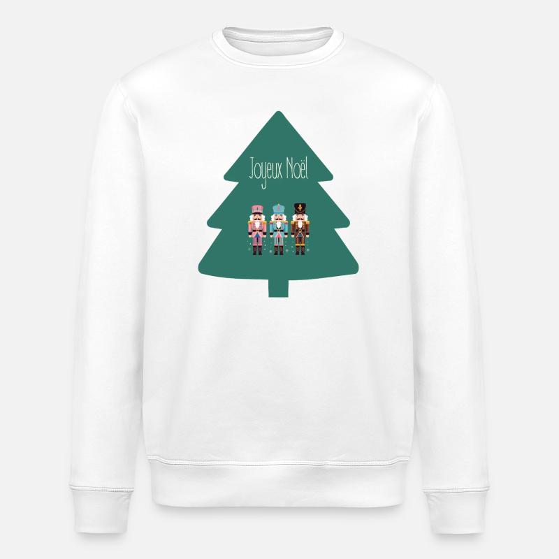 Frohe Weihnachten - Stanley/Stella Unisex Bio-Sweatshirt ROLLER - Weiß