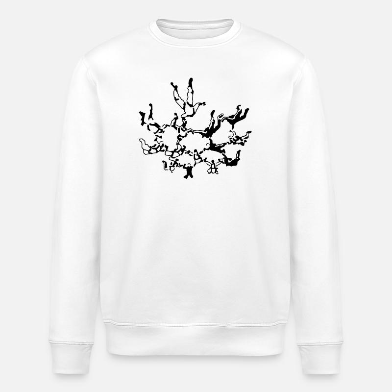 parachutisme - Sweat bio ROLLER Stanley/Stella Unisexe - blanc