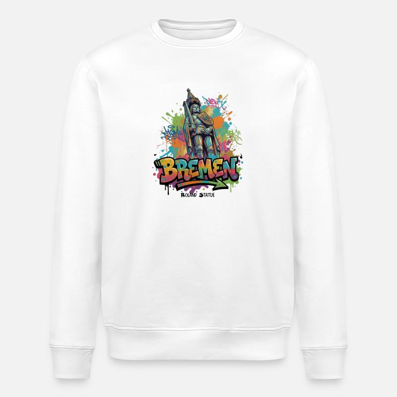Bremer Roland – Gardien de la liberté - Sweat bio ROLLER Stanley/Stella Unisexe - blanc