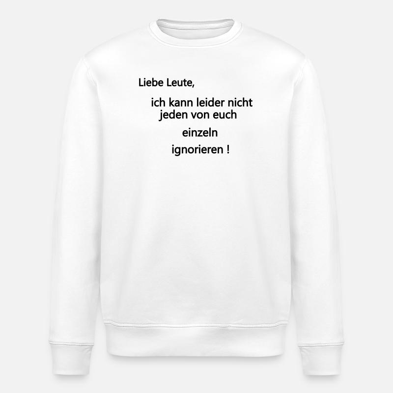 Ignore individually - Stanley/Stella ROLLER Unisex Organic Sweatshirt - white
