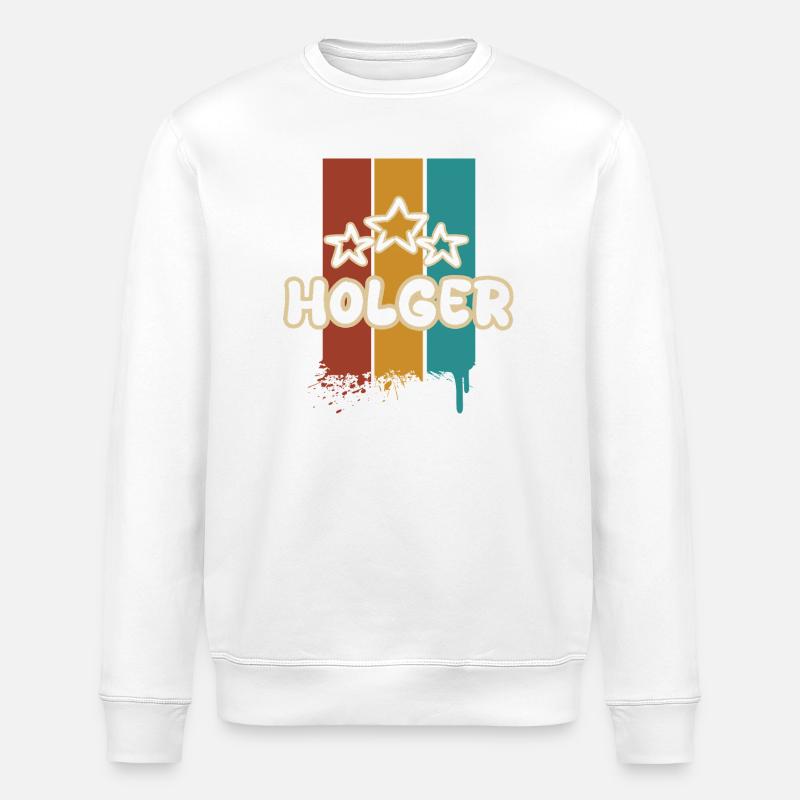 Holger Holger - Stanley/Stella Unisex Bio-Sweatshirt ROLLER - Weiß