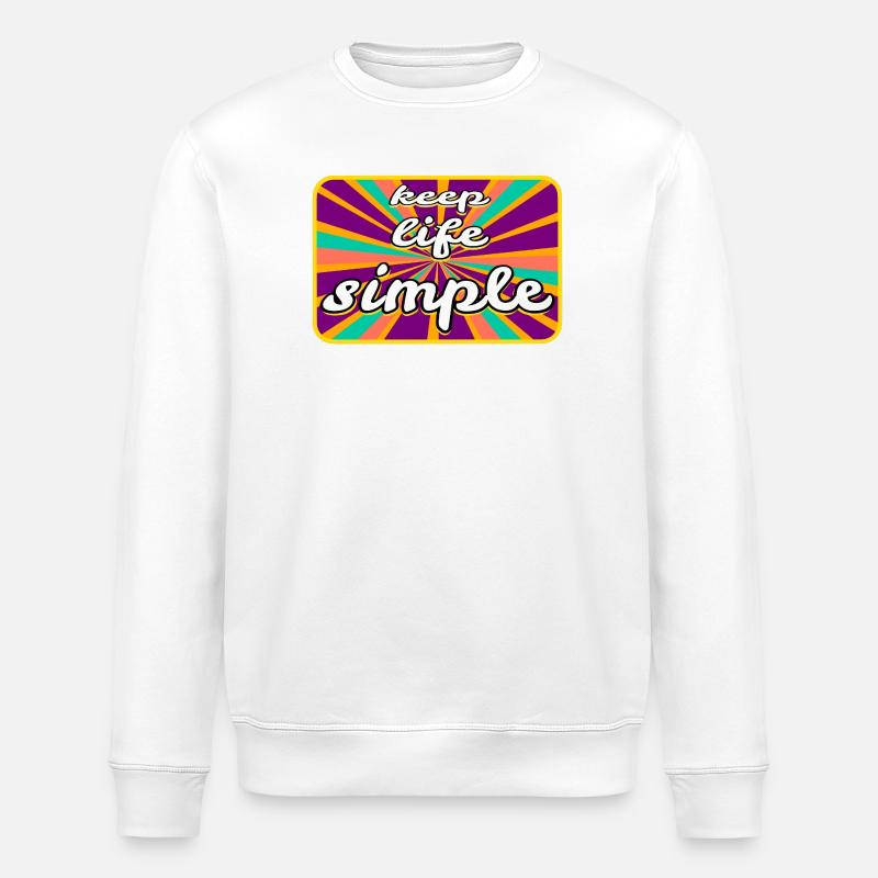 Das einfache Leben - Stanley/Stella Unisex Bio-Sweatshirt ROLLER - Weiß