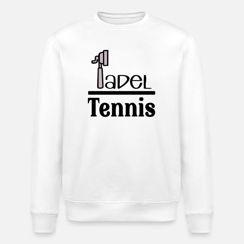 Kaffee Padel-Tennis Padel - Stanley/Stella Unisex Bio-Sweatshirt ROLLER - Weiß