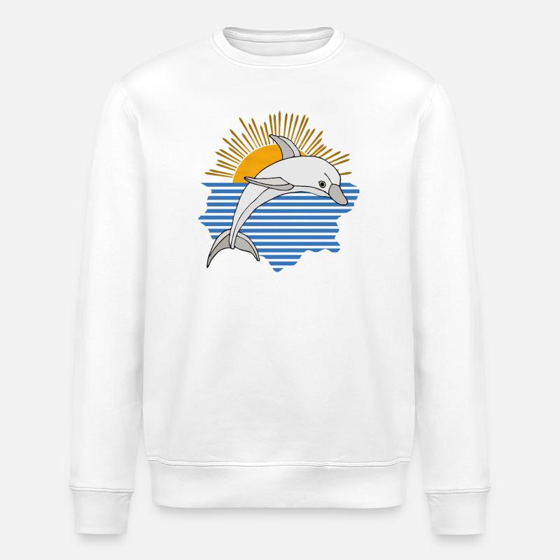 Delfin - Stanley/Stella Unisex Bio-Sweatshirt ROLLER - Weiß