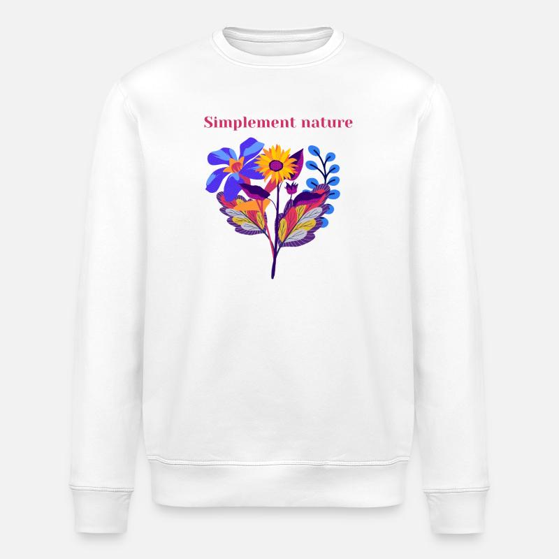 Nature Simply - Stanley/Stella Unisex Bio-Sweatshirt ROLLER - Weiß