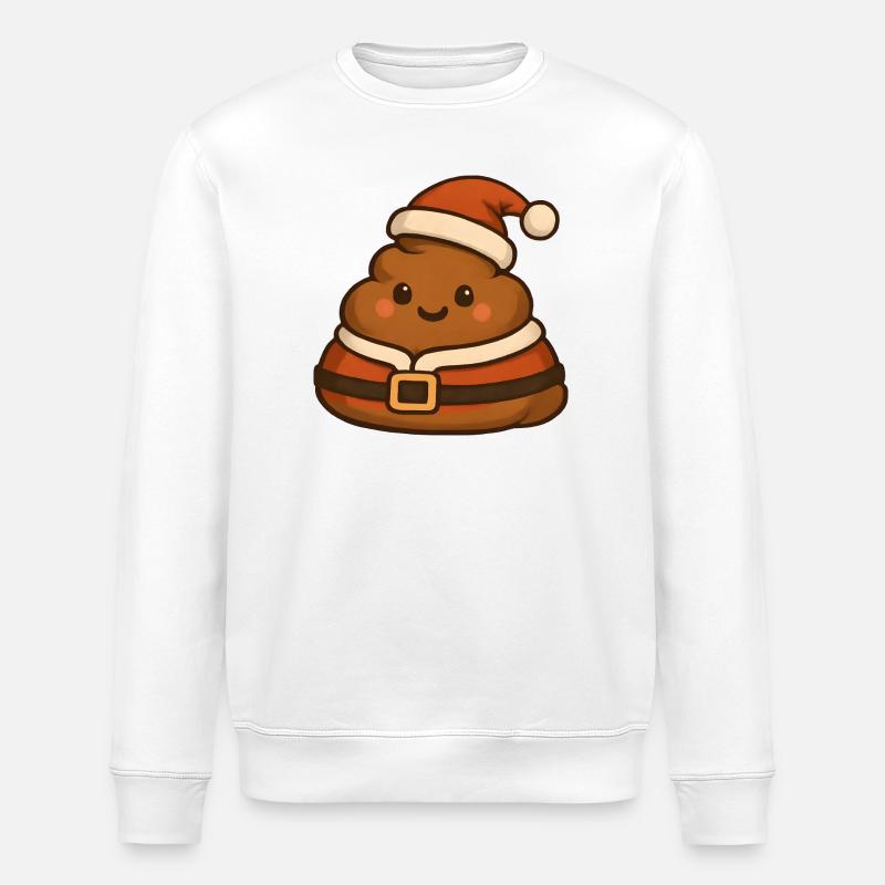 -Weihnachts-Weihnachtsmann Charming - Stanley/Stella Unisex Bio-Sweatshirt ROLLER - Weiß