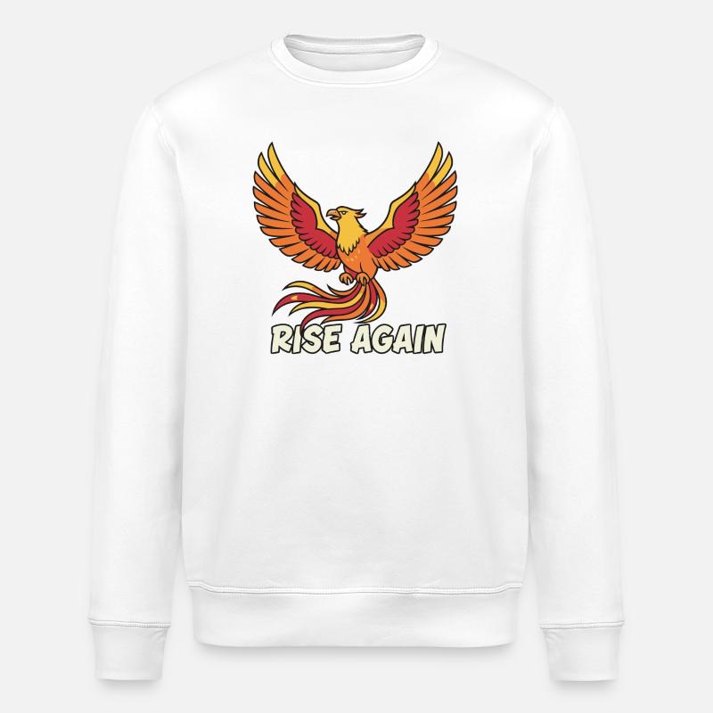 Phoenix Rise Again Motif - Sweat bio ROLLER Stanley/Stella Unisexe - blanc