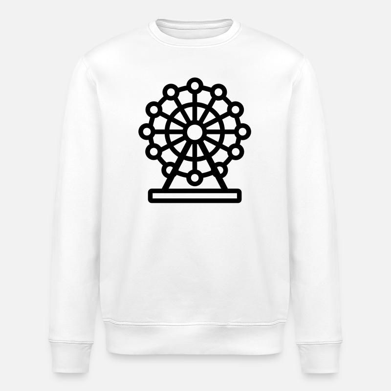 Riesenrad - Stanley/Stella Unisex Bio-Sweatshirt ROLLER - Weiß