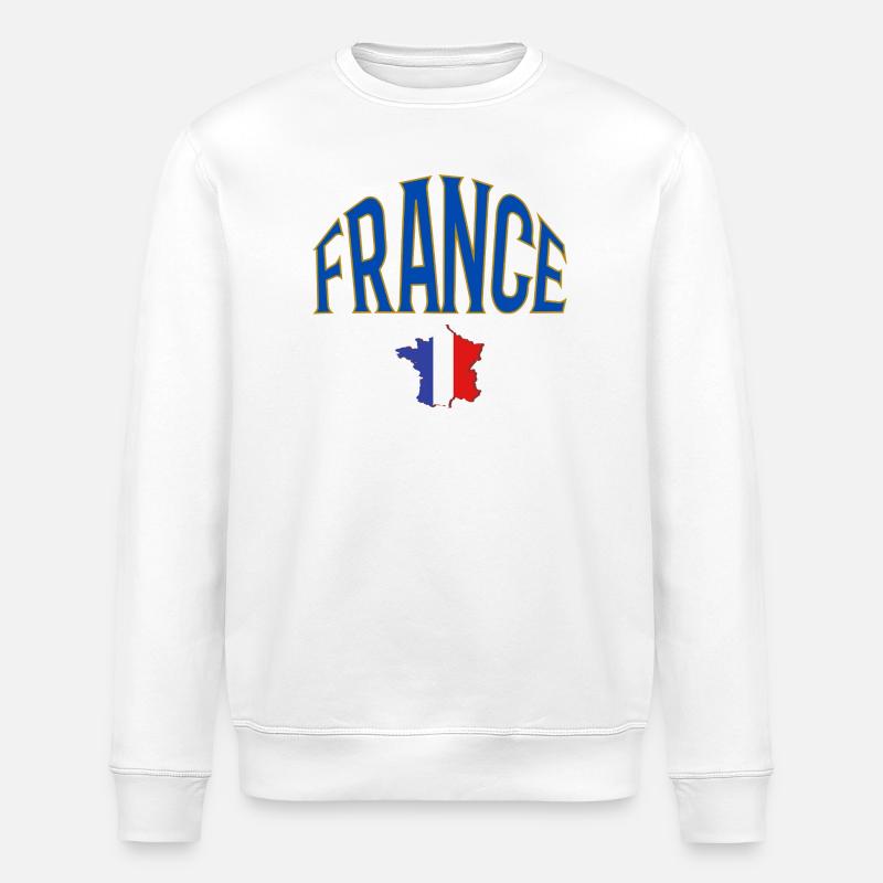 France - Stanley/Stella Unisex Bio-Sweatshirt ROLLER - Weiß