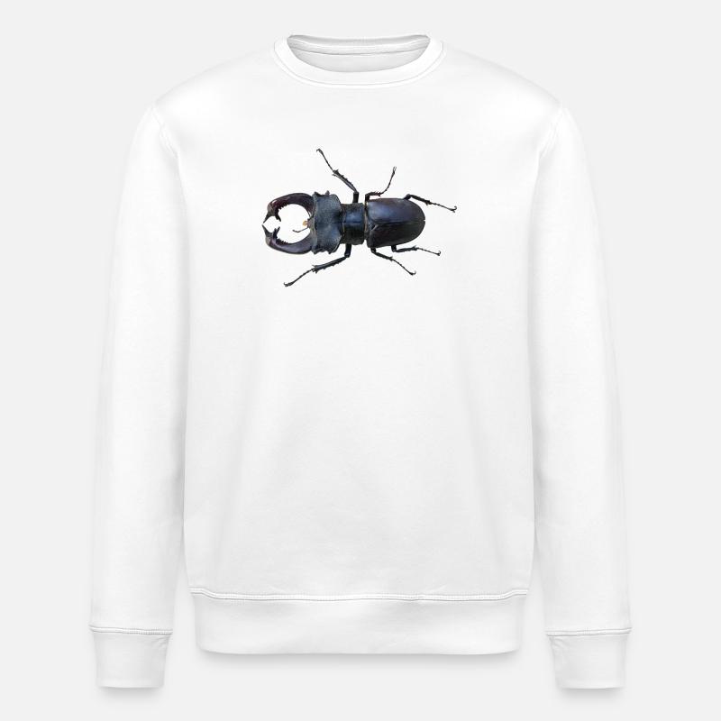 Hirschkäfer  - Stanley/Stella Unisex Bio-Sweatshirt ROLLER - Weiß