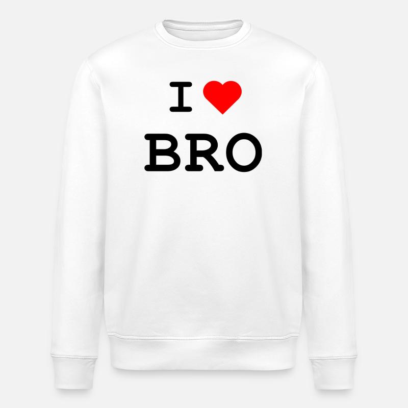 J’aime Bro - Ich liebe Bro - Sweat bio ROLLER Stanley/Stella Unisexe - blanc