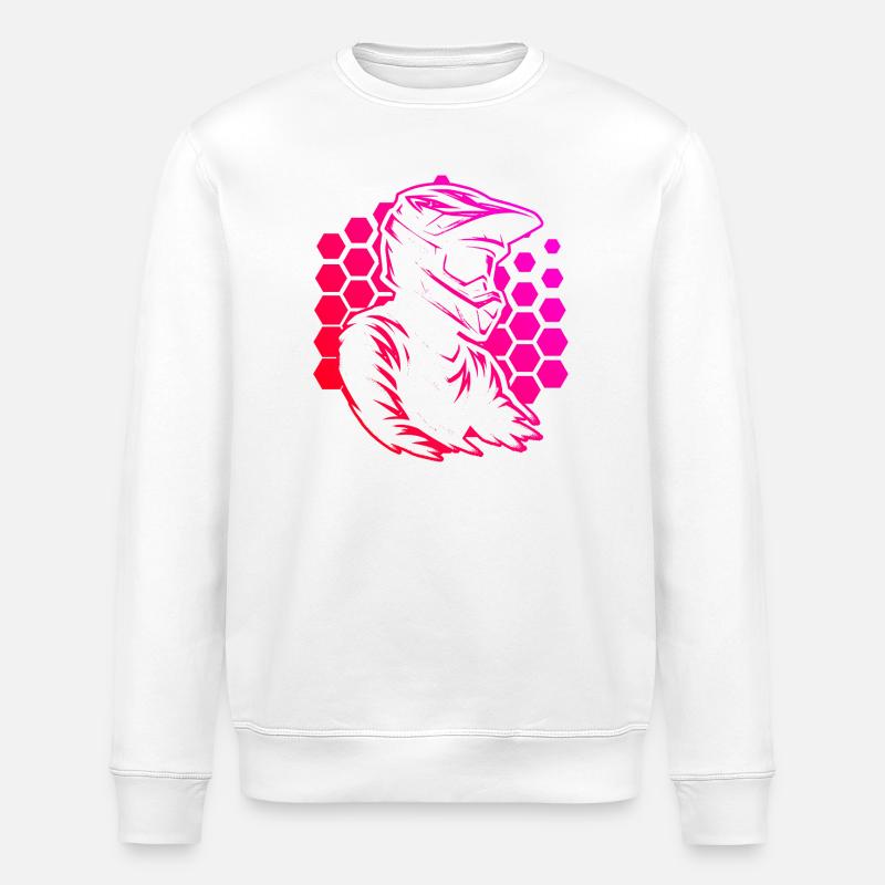 Message clair du motocross - Sweat bio ROLLER Stanley/Stella Unisexe - blanc