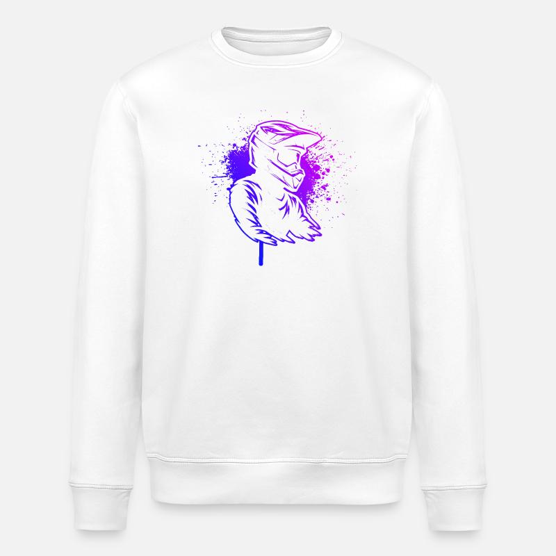 Motocross Fans aufgepasst schlichtes Statement - Stanley/Stella Unisex Bio-Sweatshirt ROLLER - Weiß