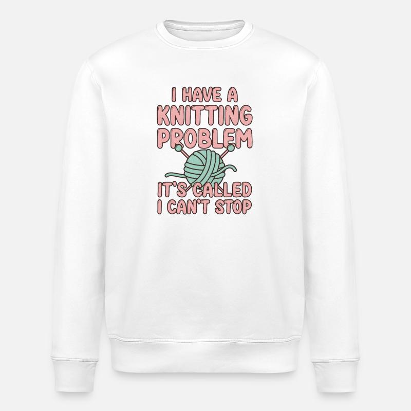 Stricken - Stanley/Stella Unisex Bio-Sweatshirt ROLLER - Weiß